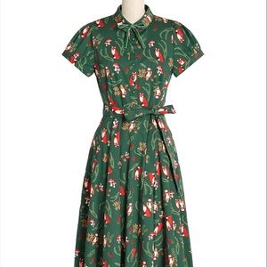 Collectif X ModCloth Forest print dress. Gently worn.
